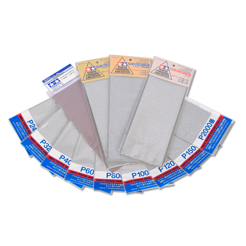 Model Kit Tool Set - Tamiya Afwerkingsmiddelen Schuurpapier Schuurspons Set Voor