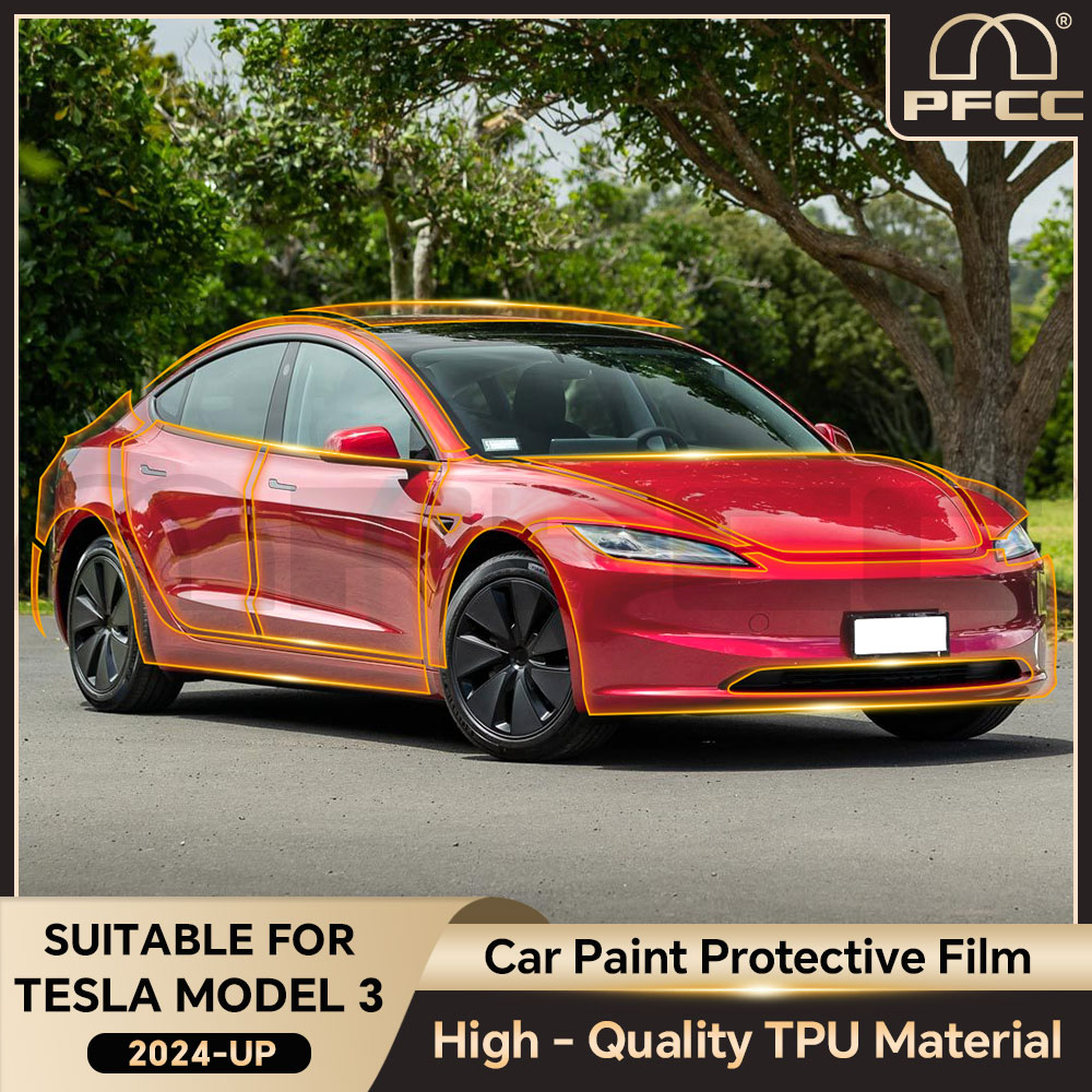Logo Model Kit - Verfbeschermingsfolie voor Tesla Model 3 Highland