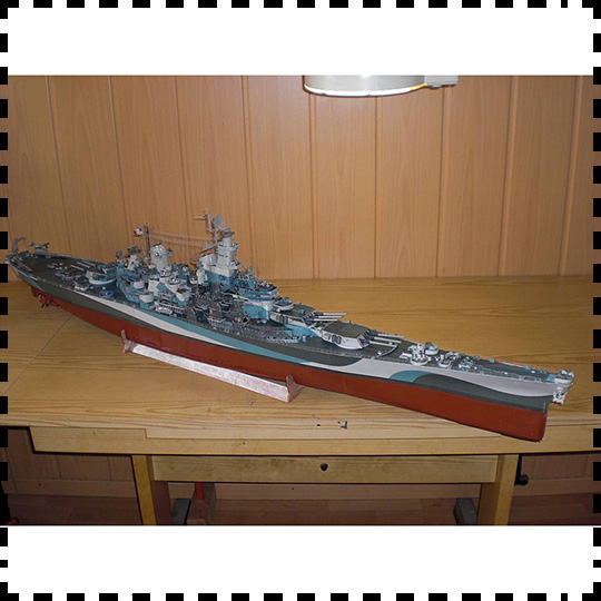 Model Kit Uss Missouri - 1:200 Schaal Uss Missouri (BB-63) Marine