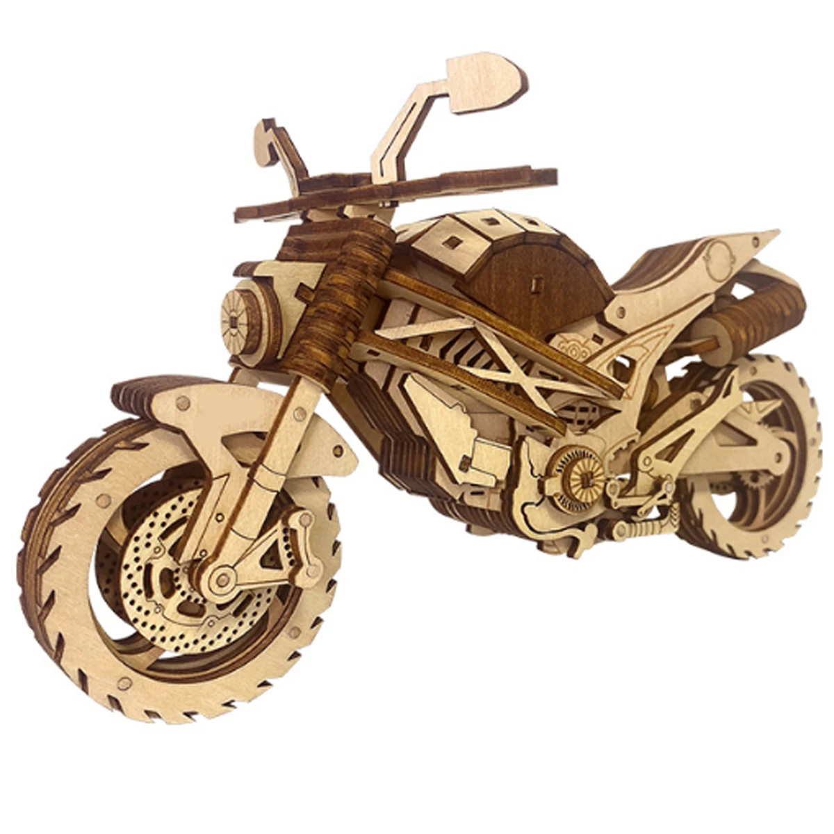 Model Kit History - Motorfiets 3D auto houten puzzel schaalmodel,