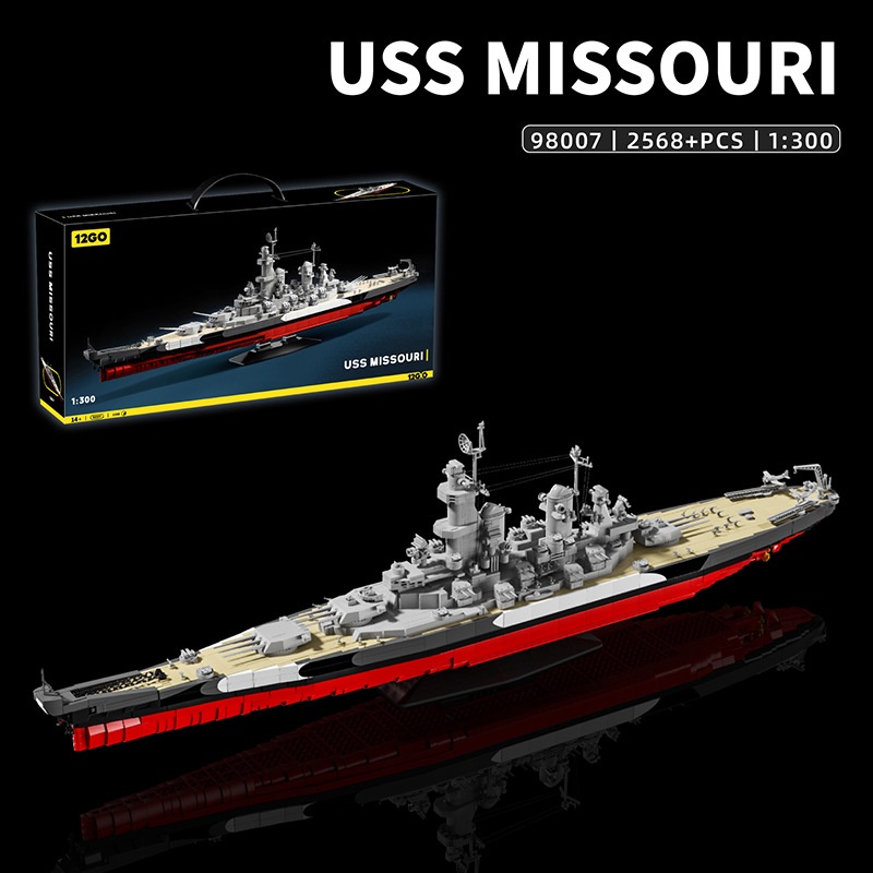 Model Kit Uss Missouri - Militaire 1:300 USS Missouri Bouwstenen Sets