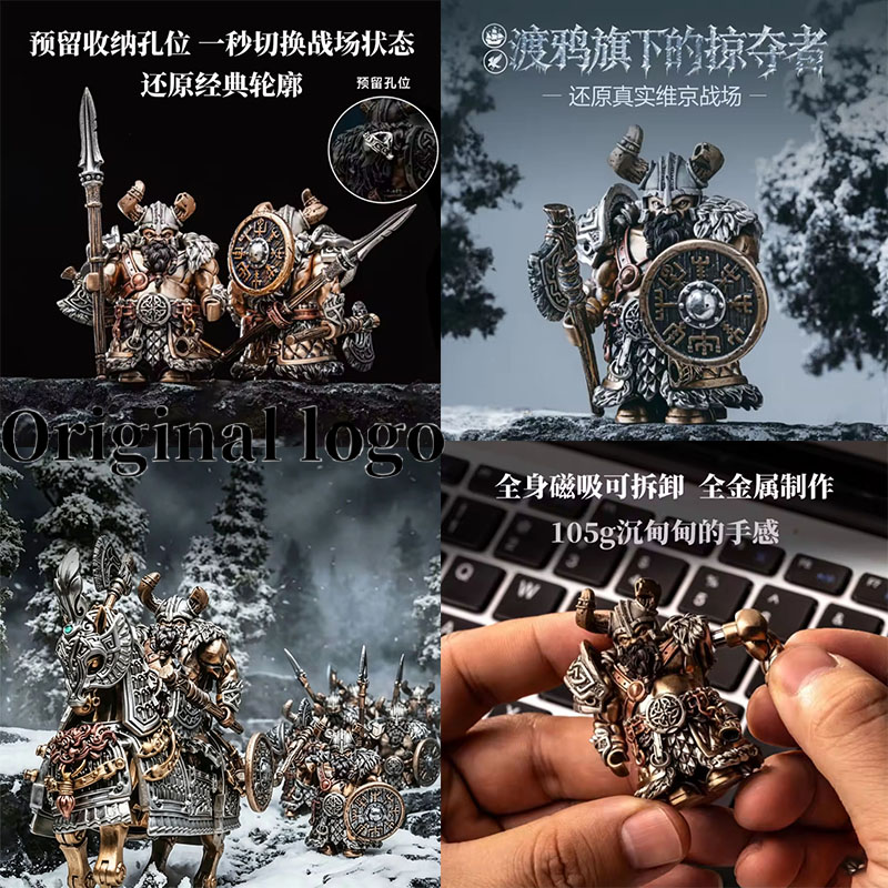 Logo Model Kit - Origineel logo Viking Raider Robber Bouwstenen