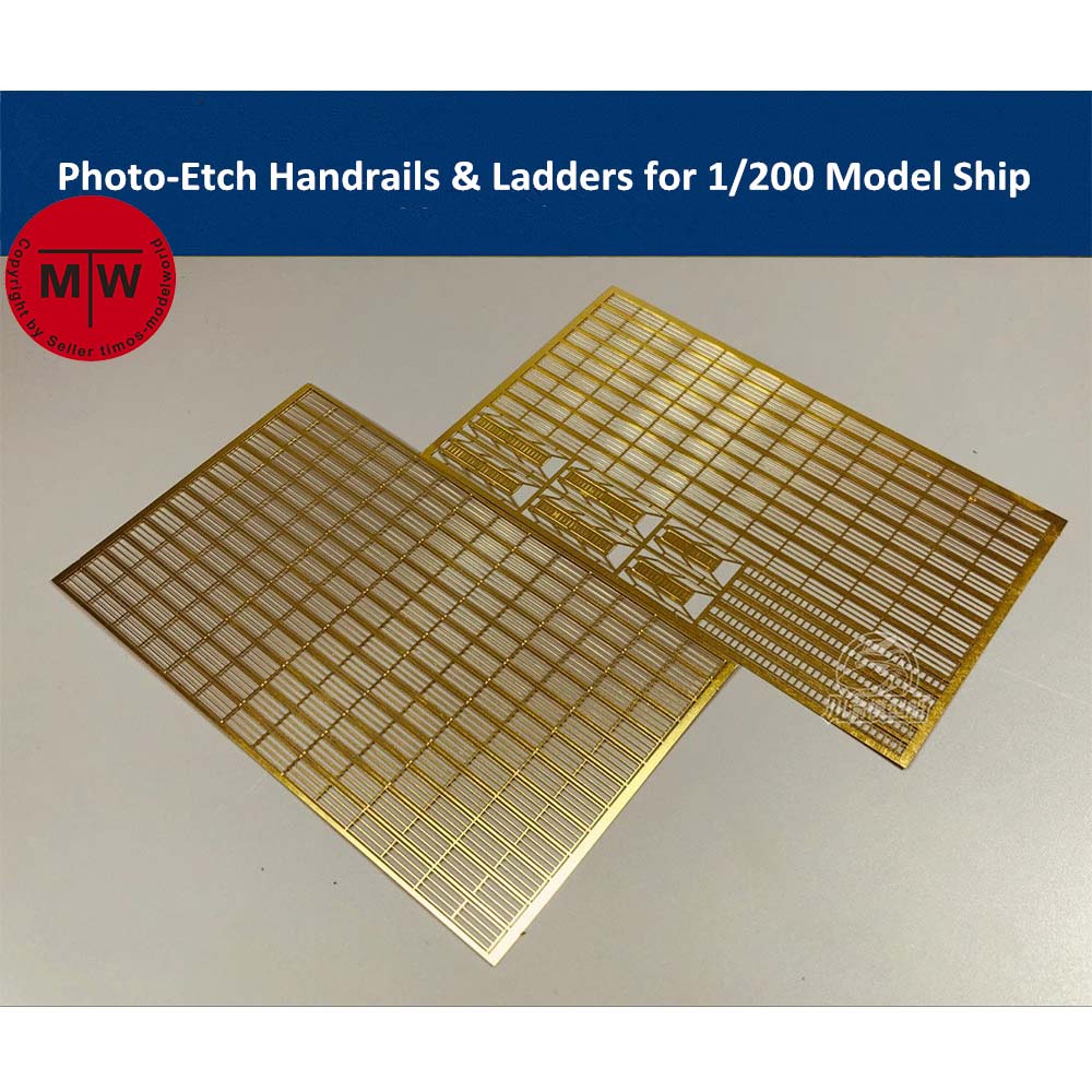 Photo Etch Brass - Foto-Geëtst Pe Leuning & Ladder Voor