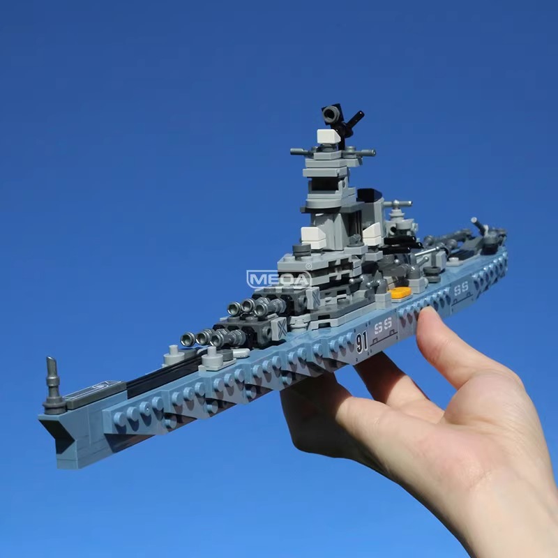 Model Kit Uss Missouri - 630 stuks USS Missouri BB-63 bouwstenen