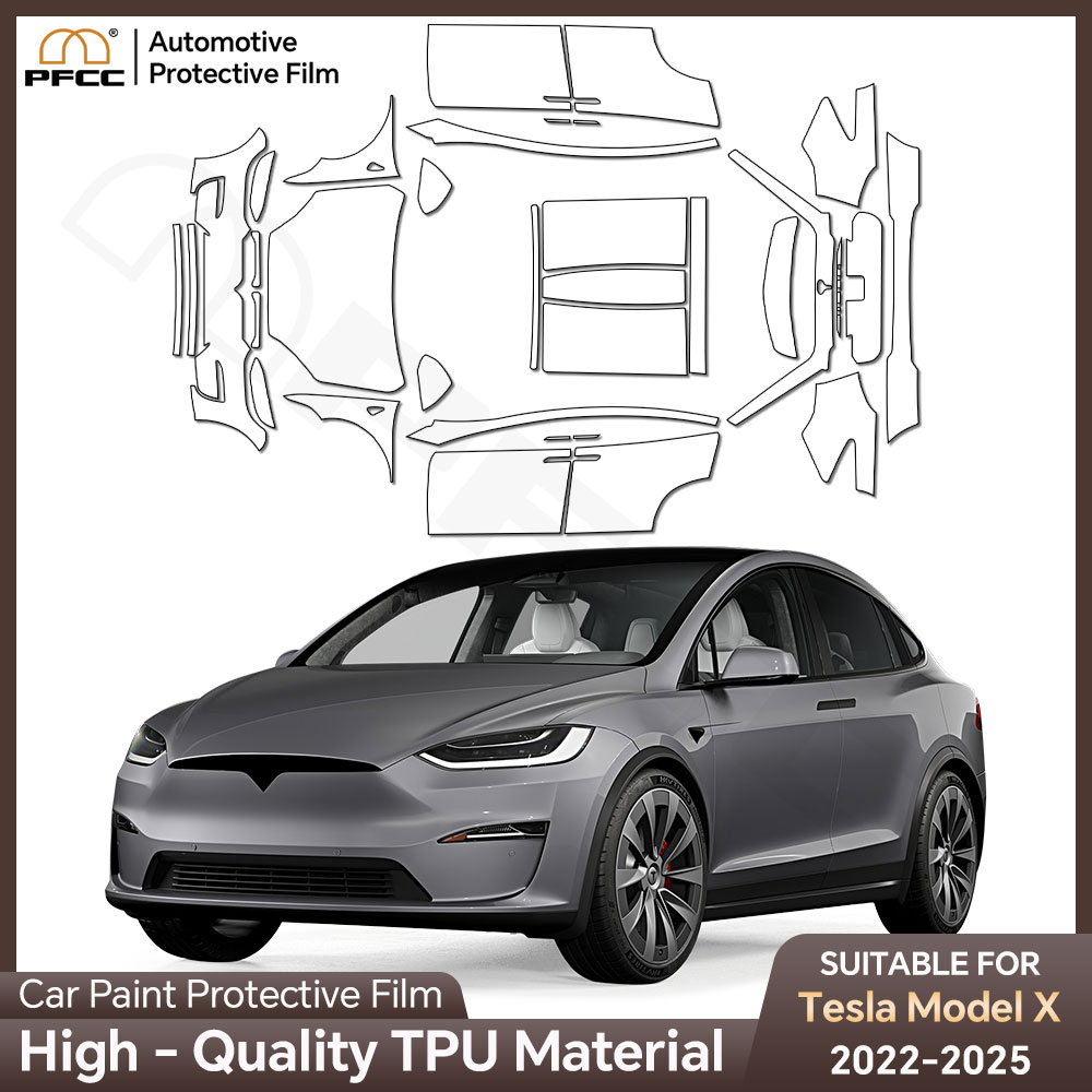 Logo Model Kit - TPU Auto Bumper Beschermfolie voor Tesla