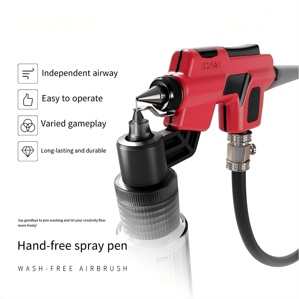 Model Kit Tool Set - DSPIAE PT-AB Wasvrije airbrushset met MarkerRack