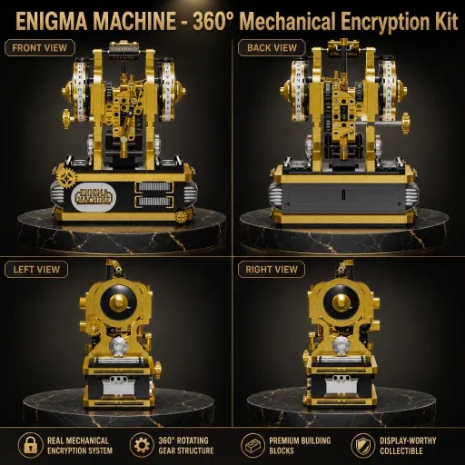 Enigma Machine Bouwstenen Set  - Model Kit History recensie en prijs