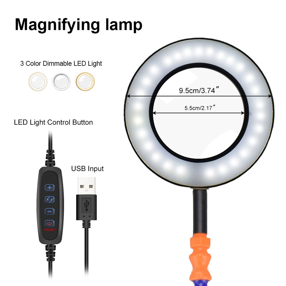 Lasreparatiewerkbank 3X vergro - Magnifier With Light recensie en prijs