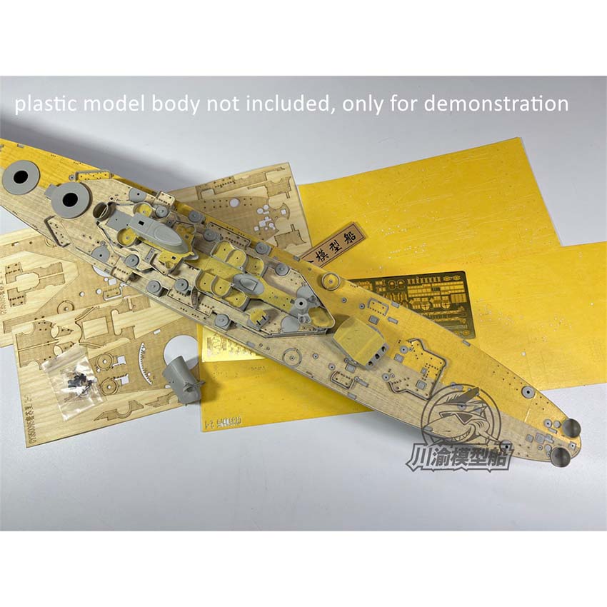 Schaal 1/350 houten dek maskee - Model Kit Uss Missouri recensie en prijs