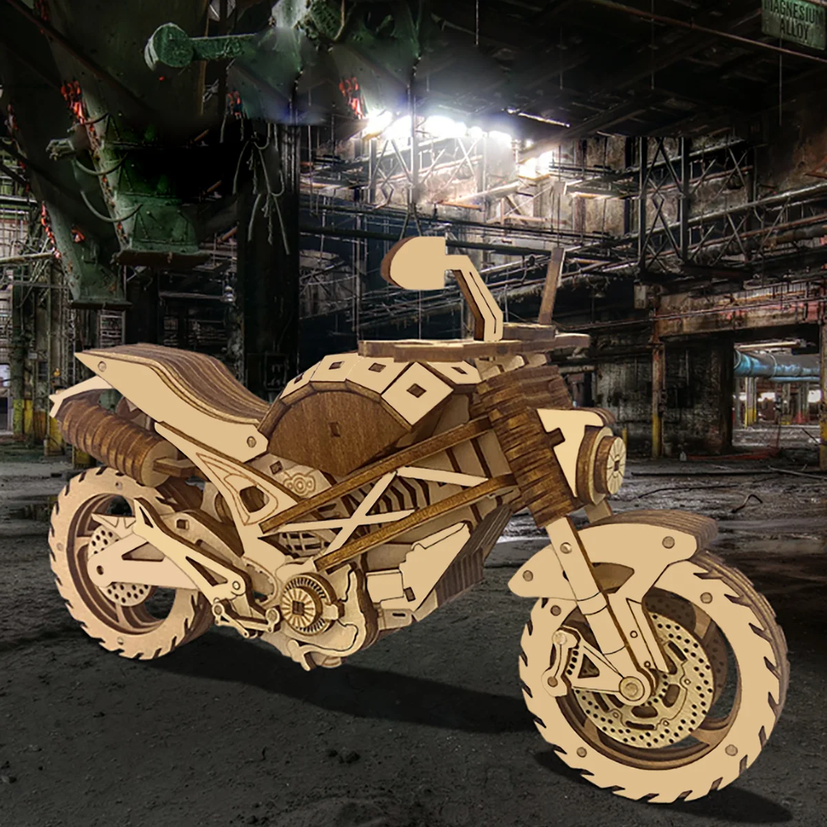 Motorfiets 3D auto houten puzz - Model Kit History recensie en prijs
