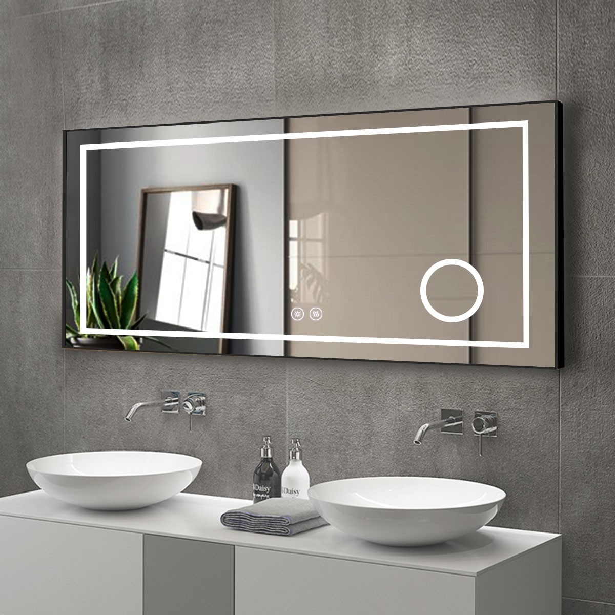 Op maat gemaakte wandspiegel m - Magnifier With Light recensie en prijs