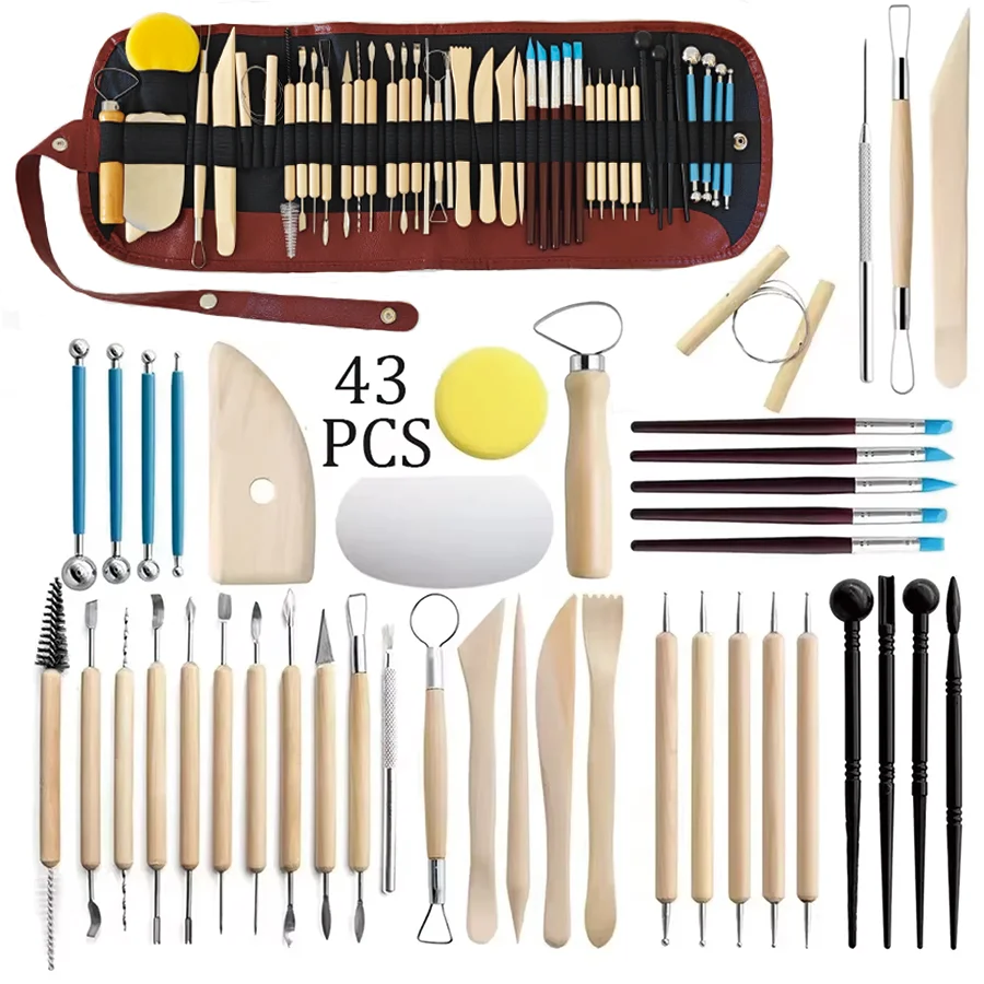 8-61PCS aardewerkgereedschapse - Model Kit Tool Set recensie en prijs