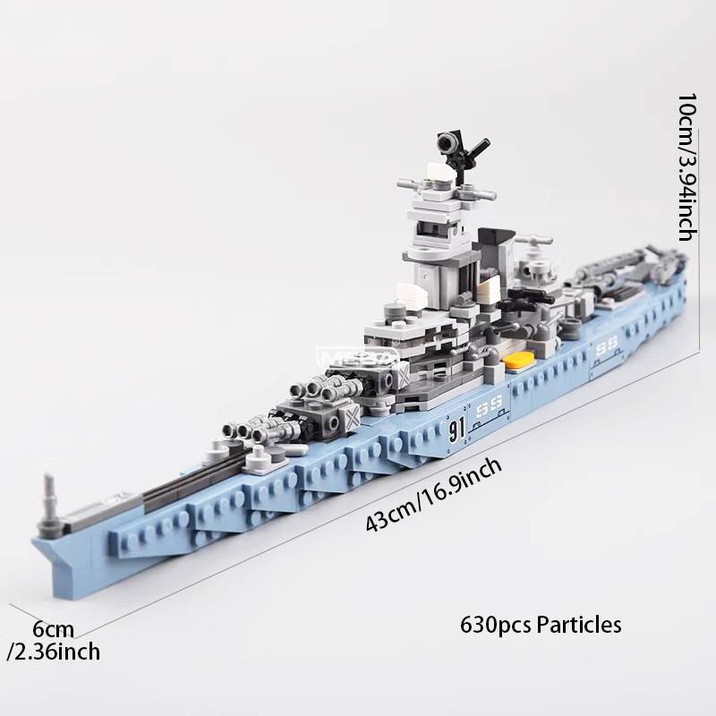 630 stuks USS Missouri BB-63 b - Model Kit Uss Missouri recensie en prijs