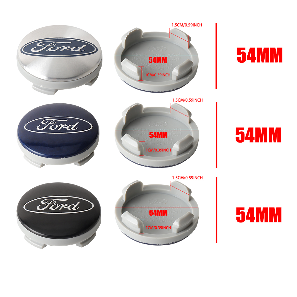 4 stuks 54mm naafkapjes blauw  - Logo Model Kit recensie en prijs
