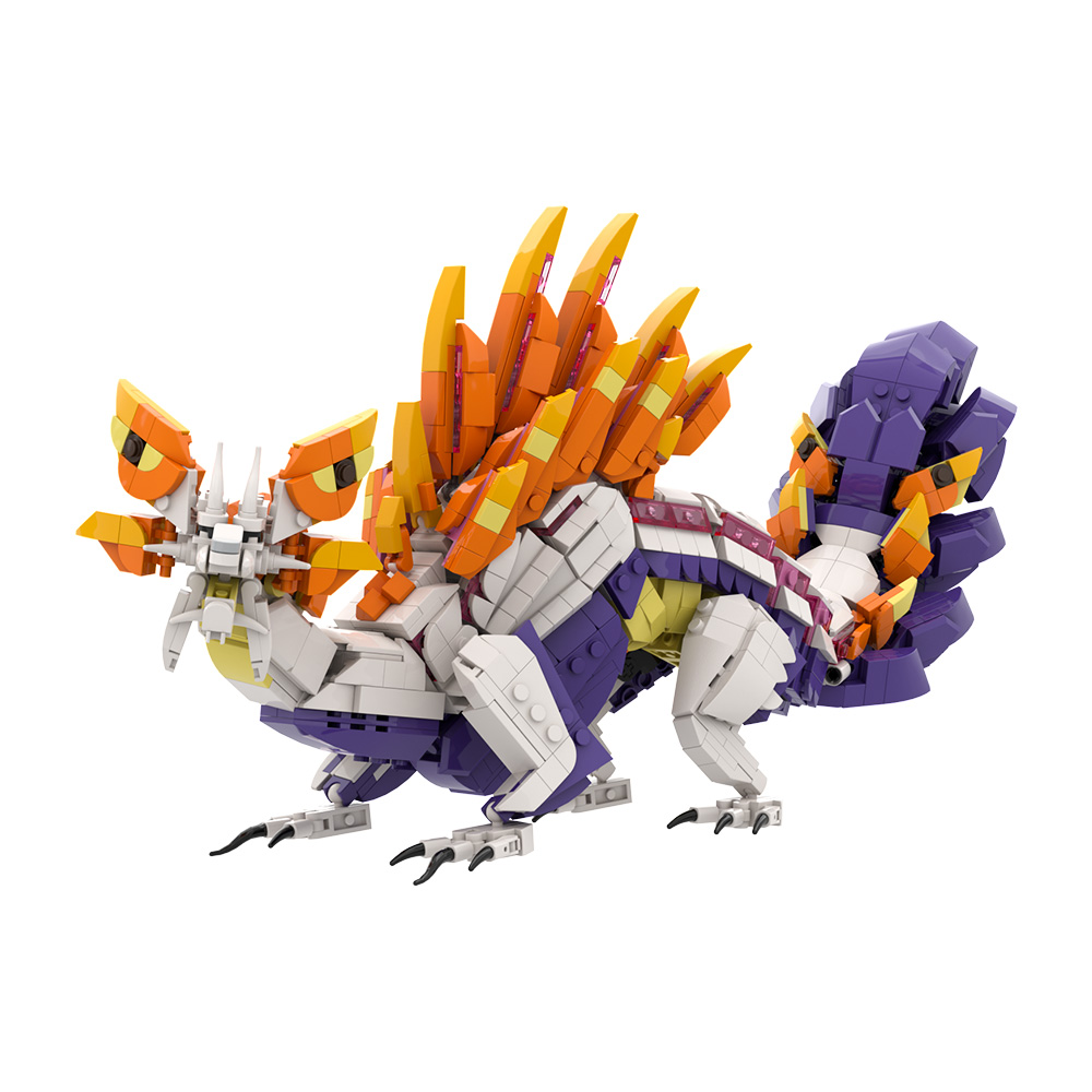 MOC Populaire Games Monster Hu - Model Kit Dragon recensie en prijs