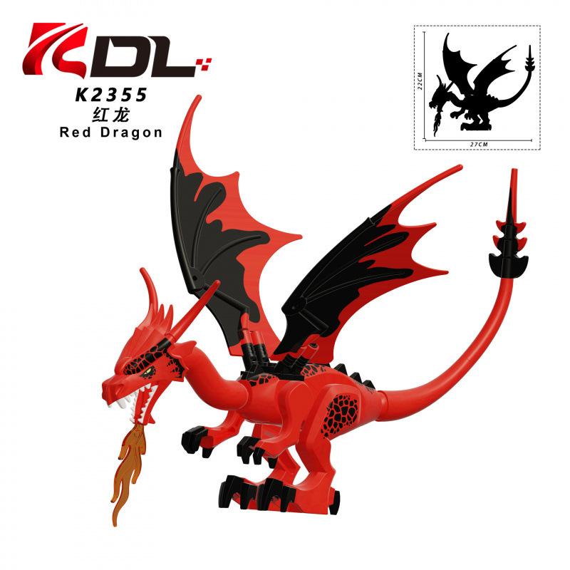 KDL855 Rode Draak en Zwarte Dr - Model Kit Dragon recensie en prijs