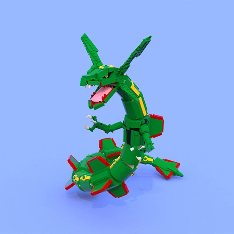 1417pcs MOC Pokemon Rayquaza C - Model Kit Rayquaza recensie en prijs
